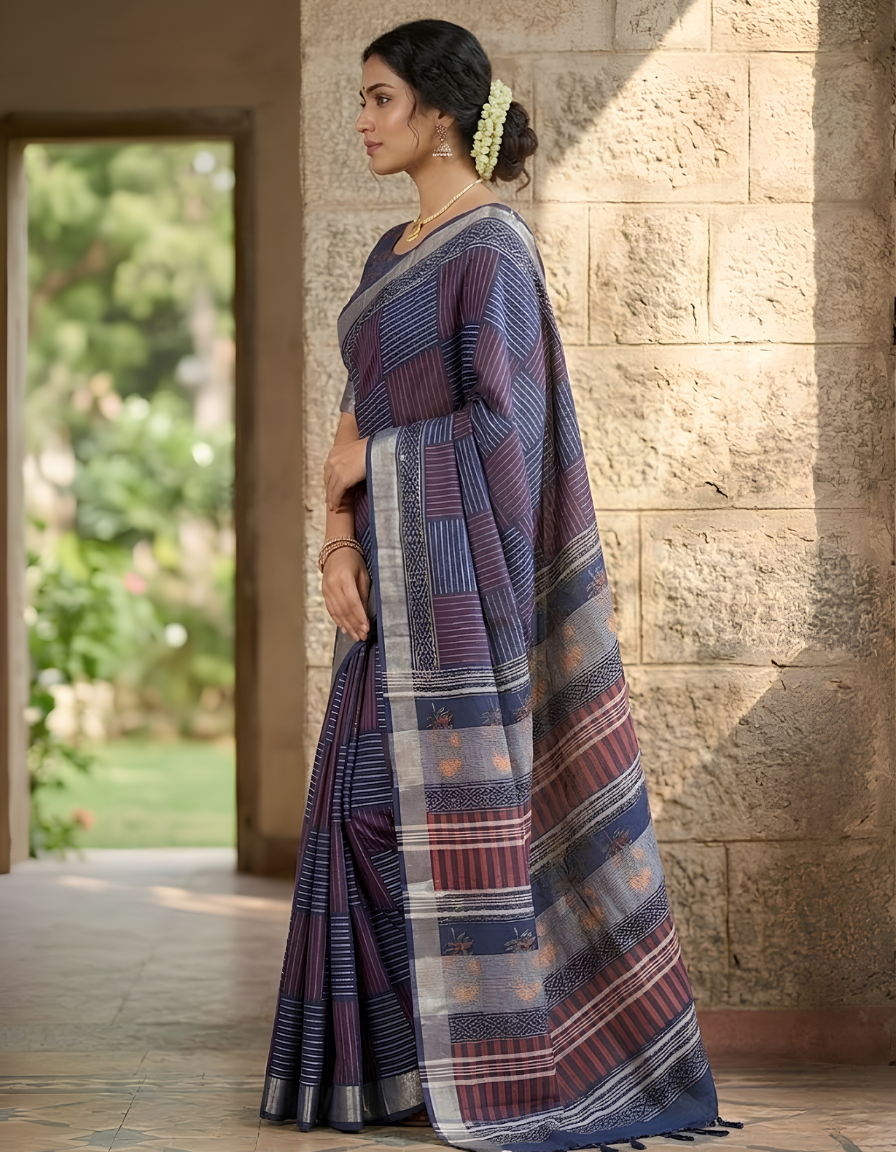 Linen Cotton Sarees