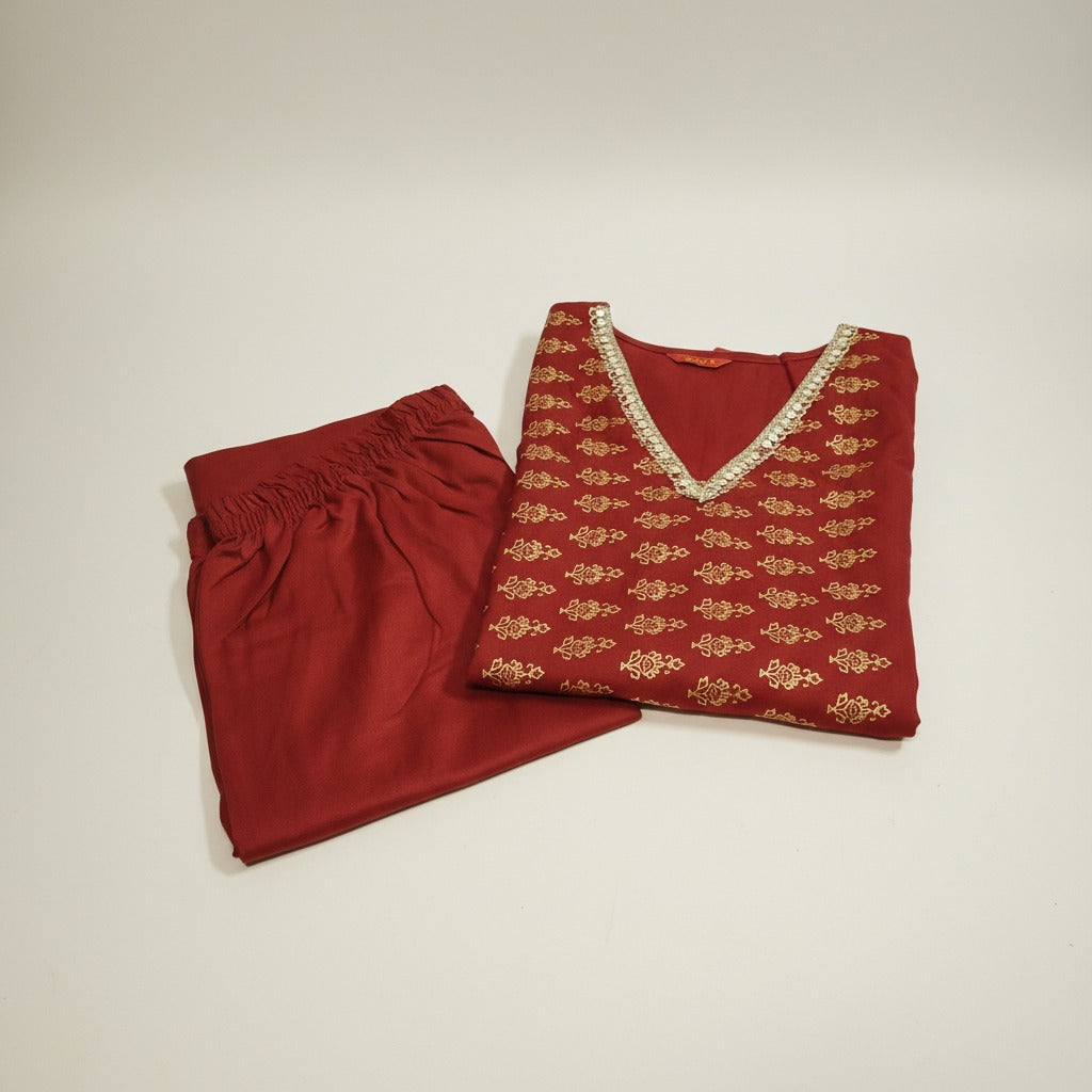 Rayon Kurti pant set