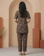 Brown printed Co-ord set