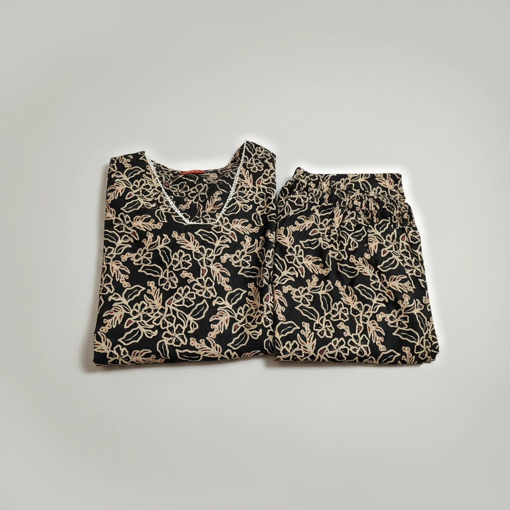 Brown printed Co-ord set