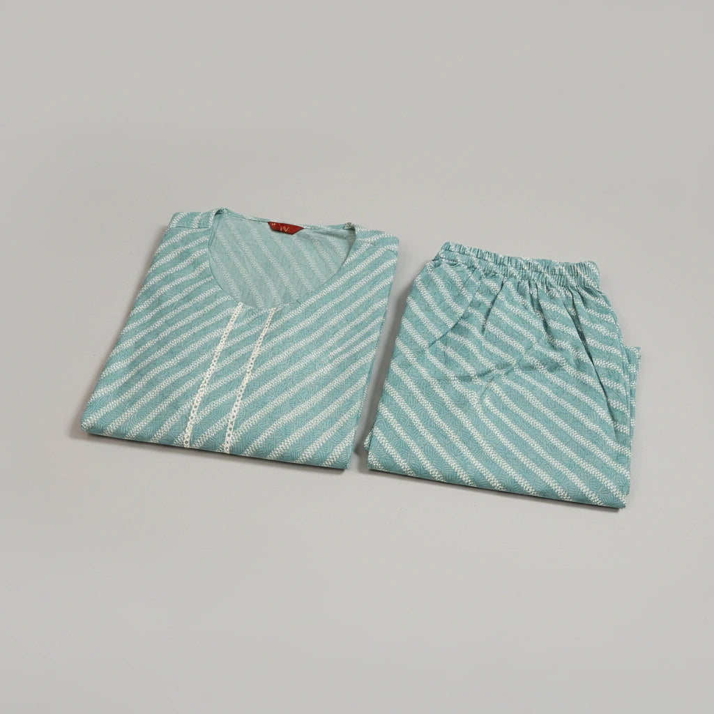 Sea green Cotton Co-ord set.