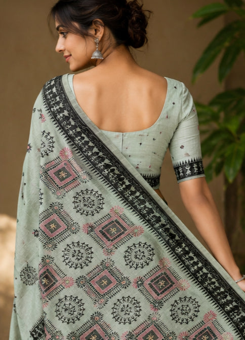 The Jamdani Heritage Saree