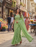 Cotton Khadi Ginni saree